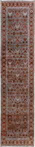 Antique Malayer Runner Rug (3' x 14')